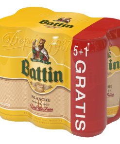 BATTIN BLANCHE 5+1 4,8° CANS 6X50CL