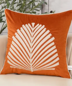 Housse de coussin Palmier velours