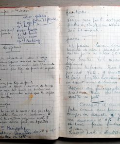ANONYME : « Carnet de recettes de cuisine en 1956. »