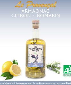 Boisson spiritueuse Armagnac – Citron – Romarin 70cl