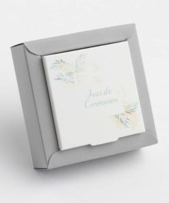 Boite à dragées carrée – « Jour de Communion » – Lot de 2