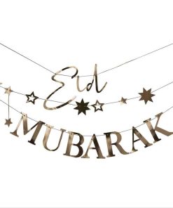 Guirlande « Eid Mubarak » – Or